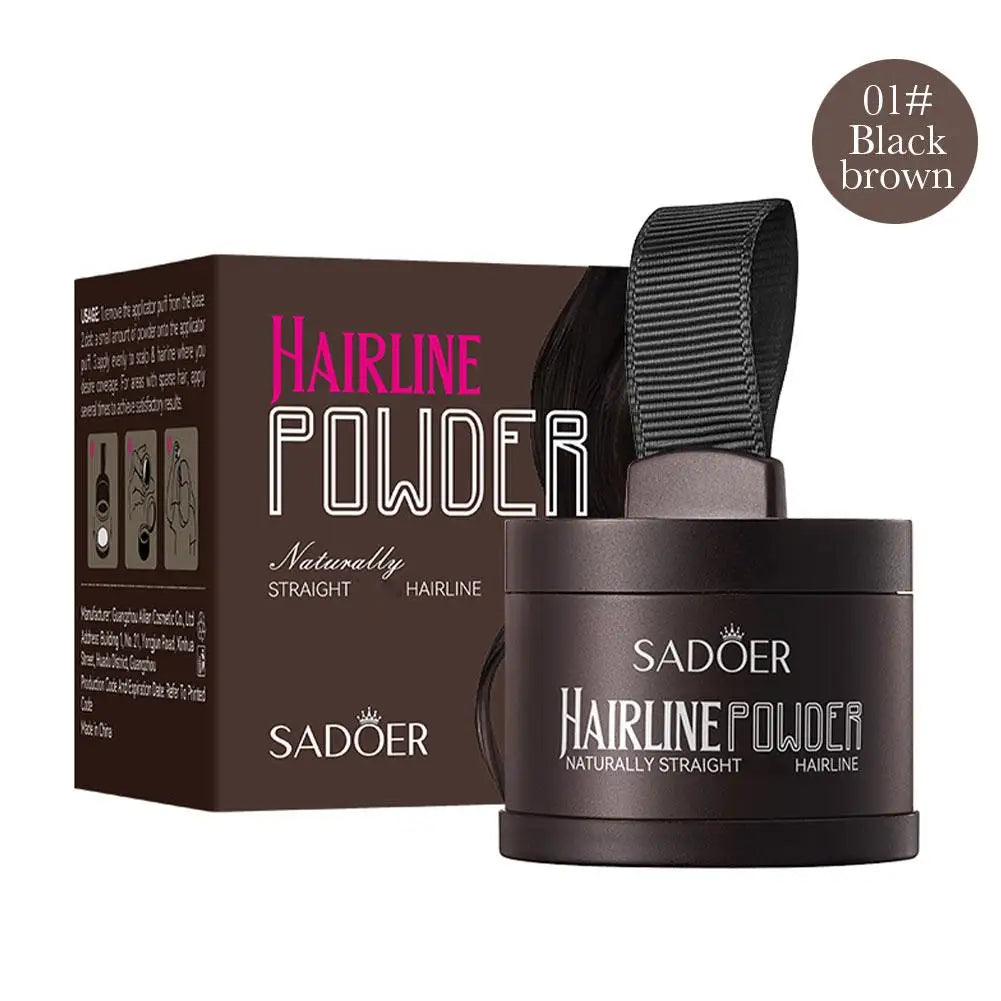 Adds Volume Hairline Powder, Root Touch Up & Loss Cover Up, Instant Gray Cover Up Powder Long-Lasting Coverage For Thinning Hair Peaceful Pleasures Health and Wellness black brown