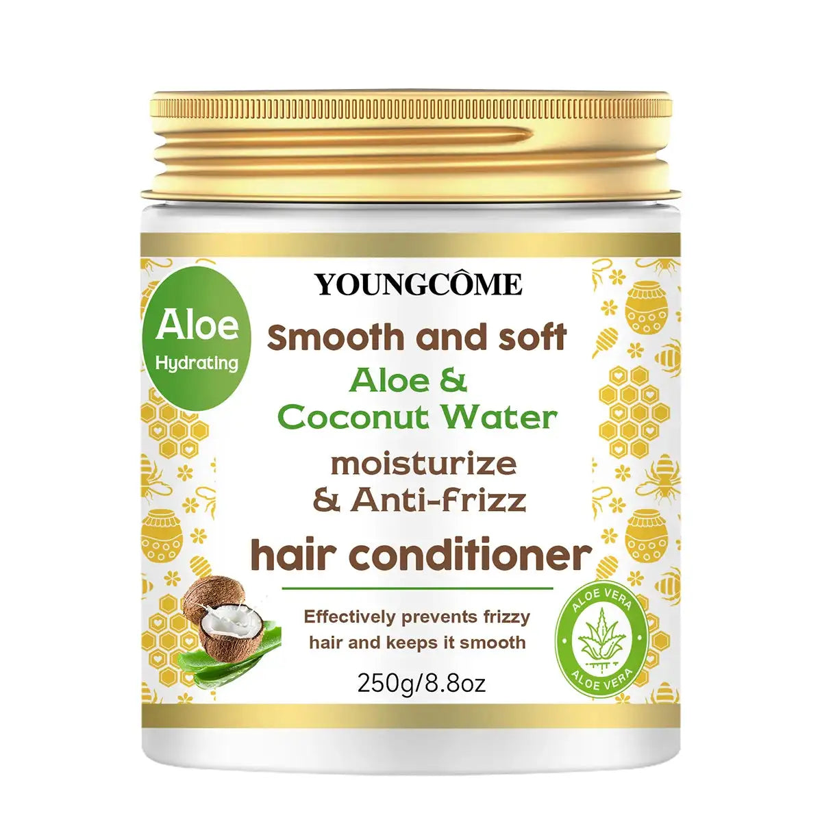 Aloe Vera & Coconut Water Hair Conditioner – Nourishing Peaceful Pleasures Health and Wellness 250g