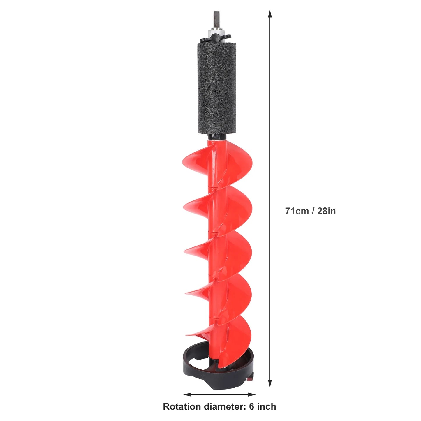 Ice Auger Nylon Drill Steel Cutter Cutting Diameter Positioner