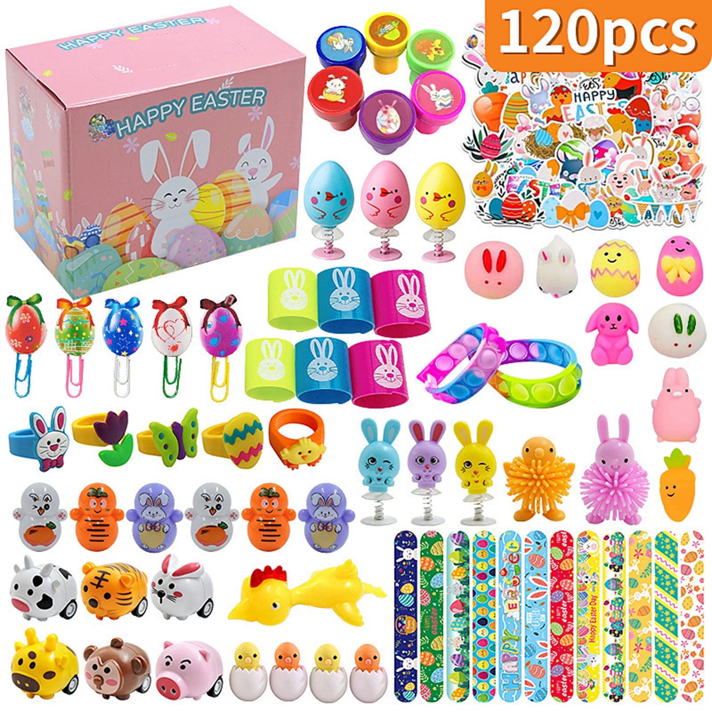 100/120Pcs Pre-filled Easter Eggs With Surprise Toys Inside Bulk Easter Eggs For Kids Easter Egg Hunt Party Favors Classroom Peaceful Pleasures Health and Wellness Model A