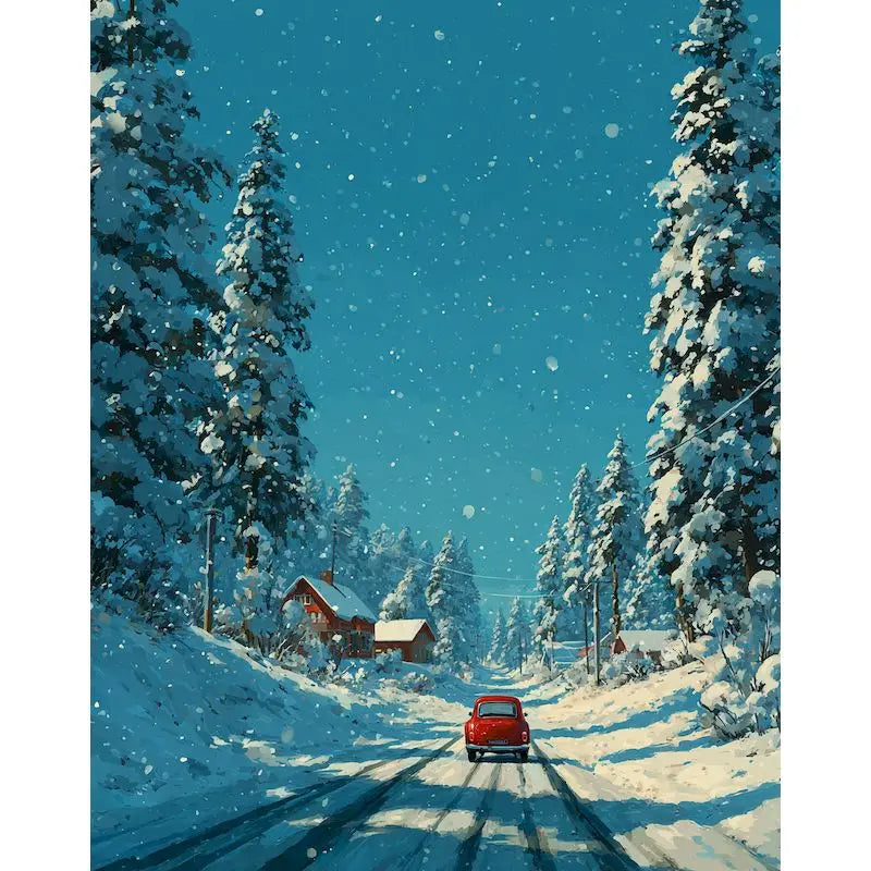 Forest Landscape Paint by Numbers Kit for Adults – 60×75cm
