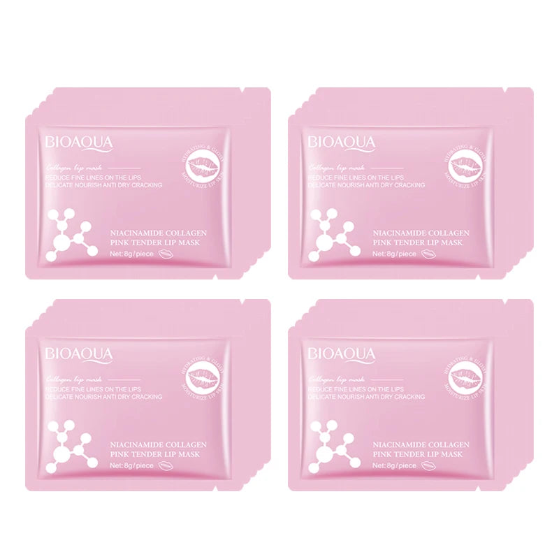 BIOAQUA Collagen Lip Mask 20pcs – Hydrating Lip Plumper