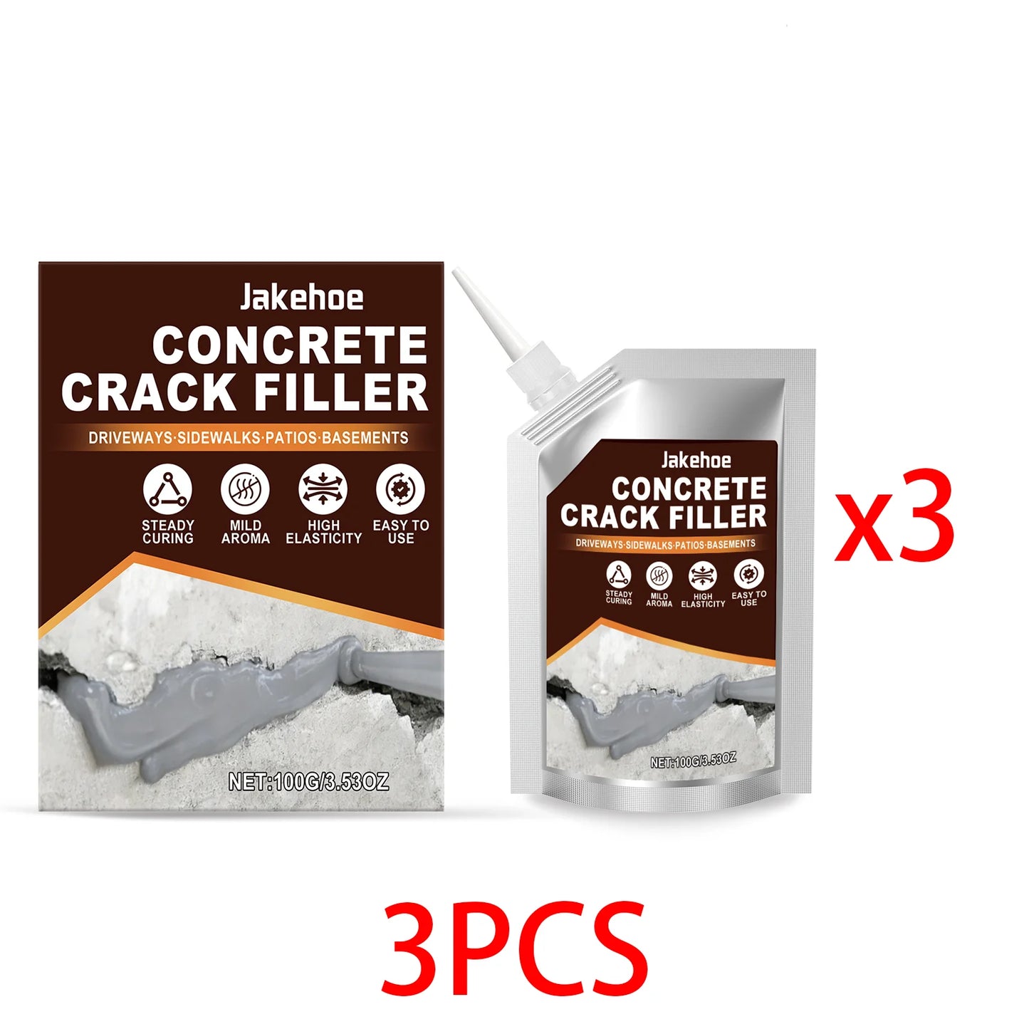 Self-Leveling Concrete Crack Filler Sealant | Quick Dry