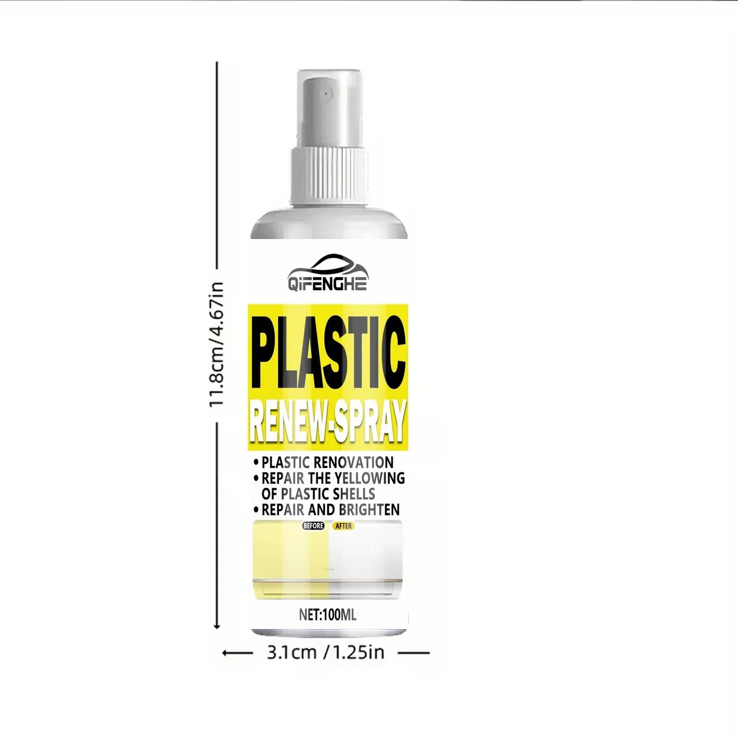 Plastic Yellowing Repair Agent 100ml – Whiten & Restore Plastic