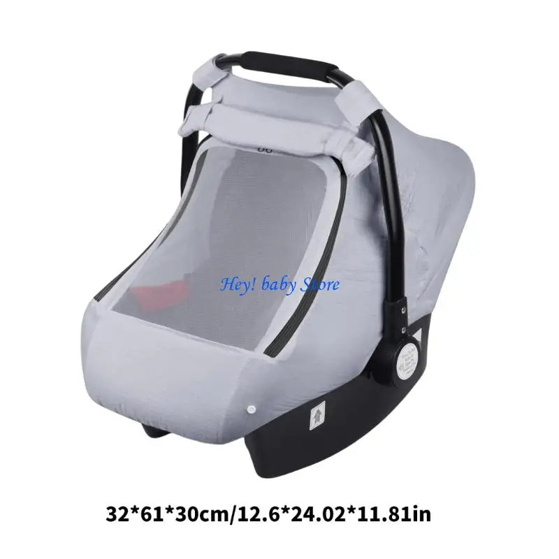 360° Windproof Baby Stroller Cover – Breathable Cotton Pram Protector