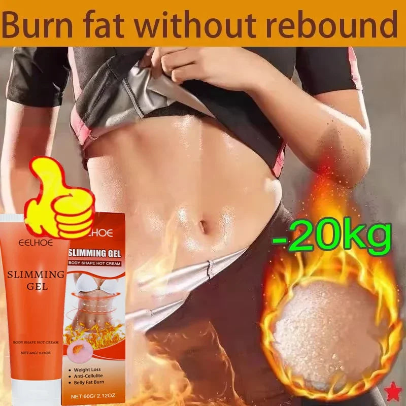 Fast Body Slimming Gel Powerful Fat Burn Weight Loss Cream Reduce Leg Cellulite Belly Firming Shaping Thin Waist Arm Body Care Peaceful Pleasures Health and Wellness YELLOW
