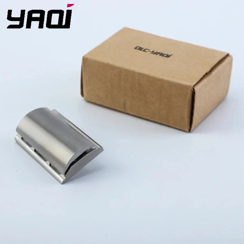 2026 Yaqi SLOPE Slant Safety Razor Head 316 Stainless Steel 0.90mm Blade Gap 43mm Length 24.6mm Width for Smooth Shaving Peaceful Pleasures Health and Wellness