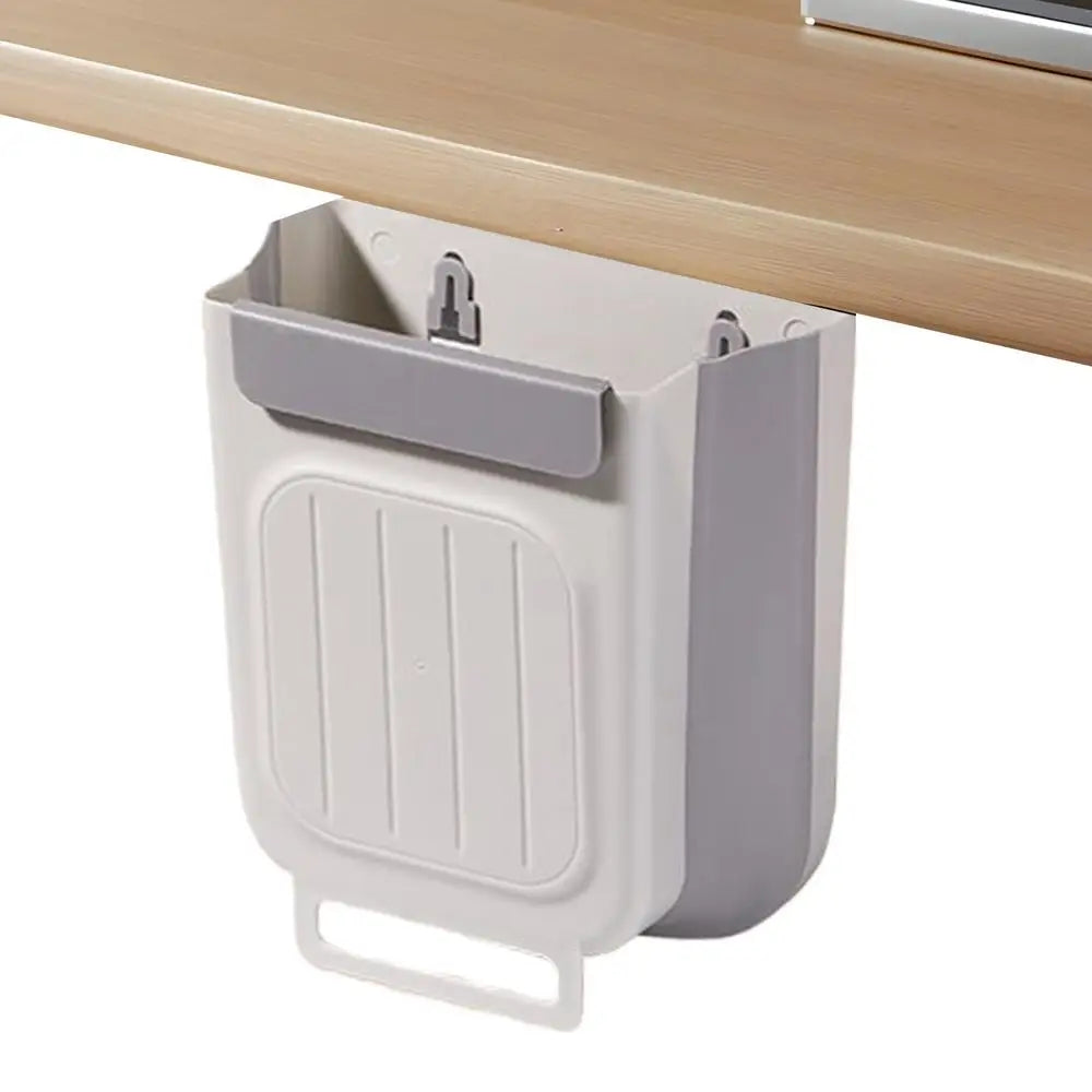 11L Foldable Wall Mounted Trash Can – Kitchen & Bathroom Bin