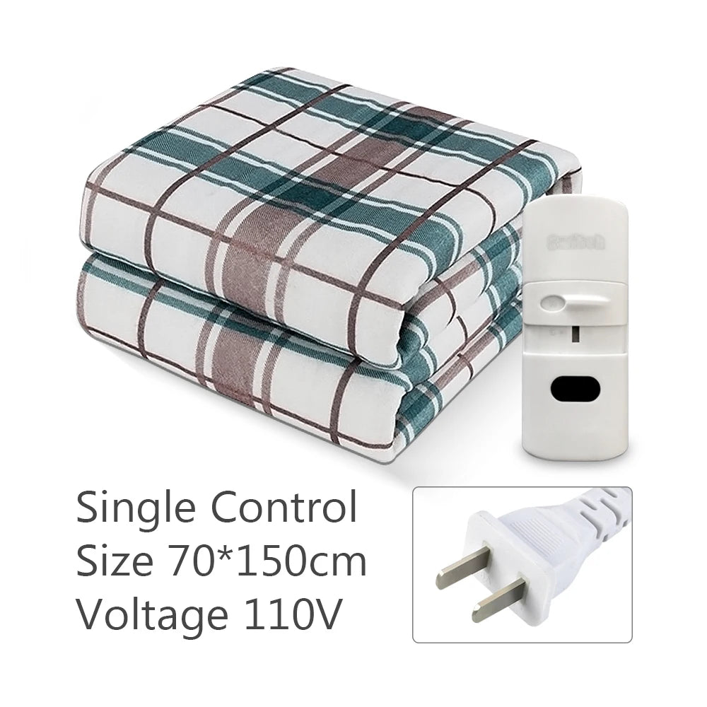 110V or 220V Electric Blanket Thicker Heaters Electrica Smart Control Heated Blanket Winter Carpet Mats for Houshold Bedroom Use Peaceful Pleasures Health and Wellness US Plug 1 120x150cm