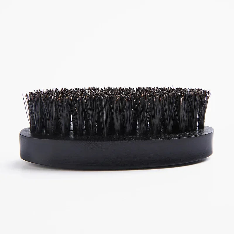 Professional Soft Boar Bristle Wood Beard Brush Hairdresser Shaving Brush Comb Men Mustache Comb Kit With Gift Bag Hair Comb Set Peaceful Pleasures Health and Wellness