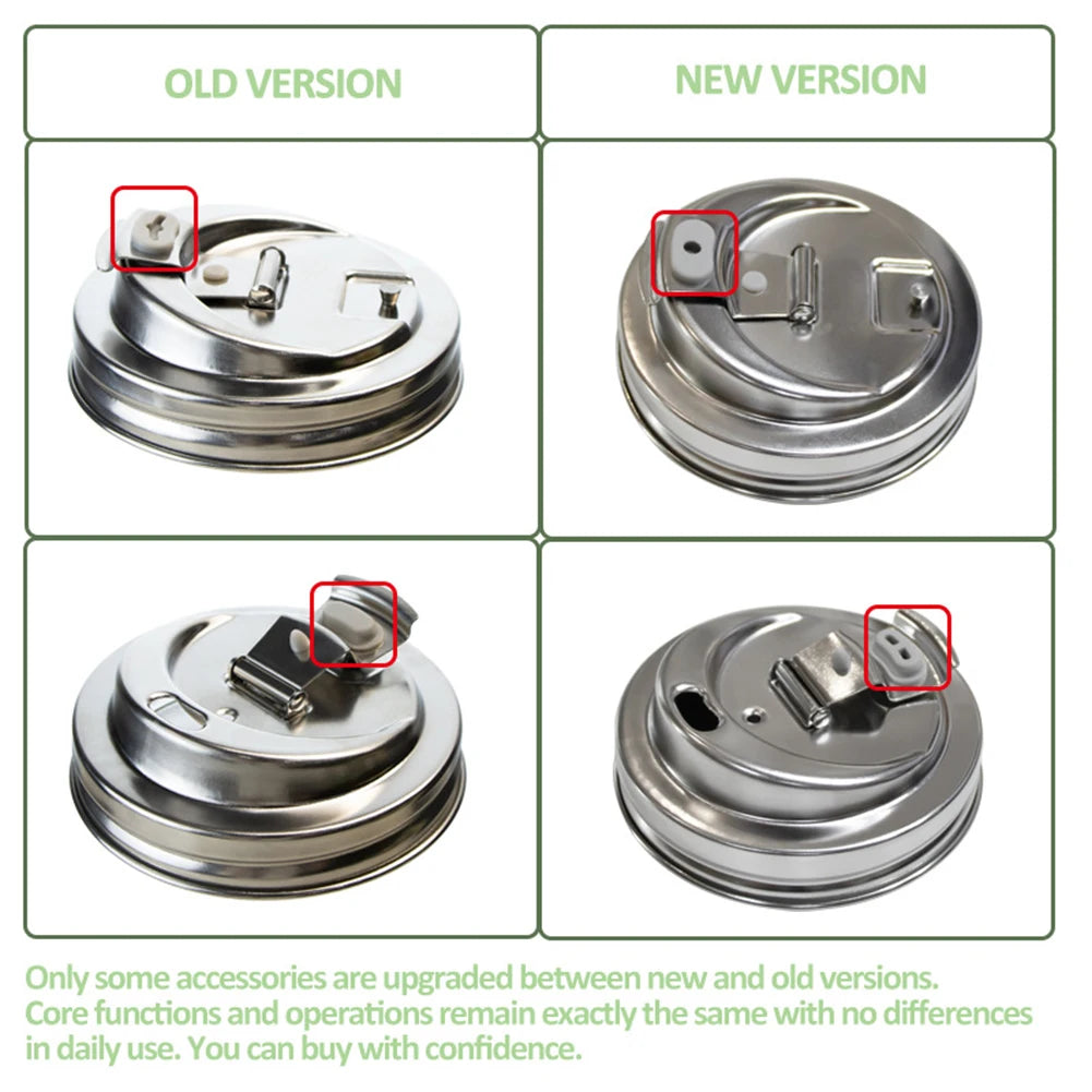 Wide Mouth Mason Jar Lid,304 Stainless Steel Mason Jar Lid, Multi-Purpose Reusable Leakproof Juices Cup Lids For Wide Mouth Peaceful Pleasures Health and Wellness