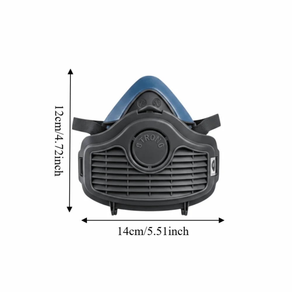 Reusable Silicone Half Face Dust Mask | Replaceable Filter