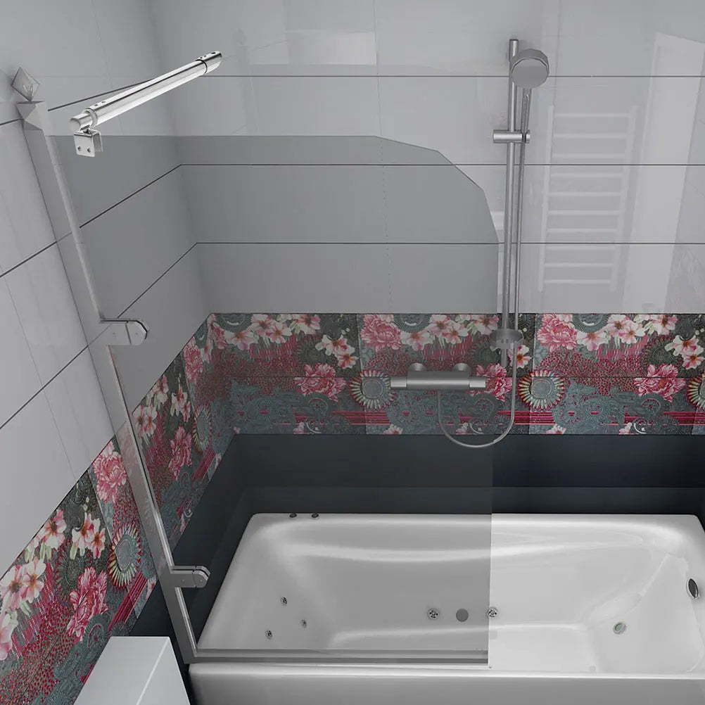 Shower Doors For Bathtub Door Pull Rod Glass Panel Glass Door Pull Rod Frameless Shower Support Bar Panel Brackets Bathroom Peaceful Pleasures Health and Wellness