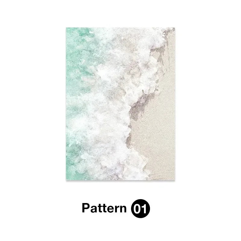 Tropical Ocean Beach Shell Canvas Wall Art | Unframed Print