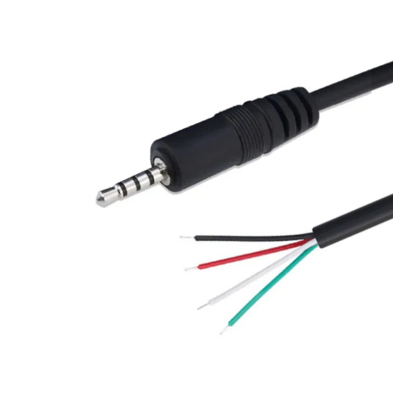 1/2/5Pcs 2.5mm Mono Stereo Audio Cable Male Female Plug Jack Connector 2/3Pin Extension Wire DIY Earphone Mic Repair Cable Peaceful Pleasures Health and Wellness 4 Core Male 25cm 5PCS
