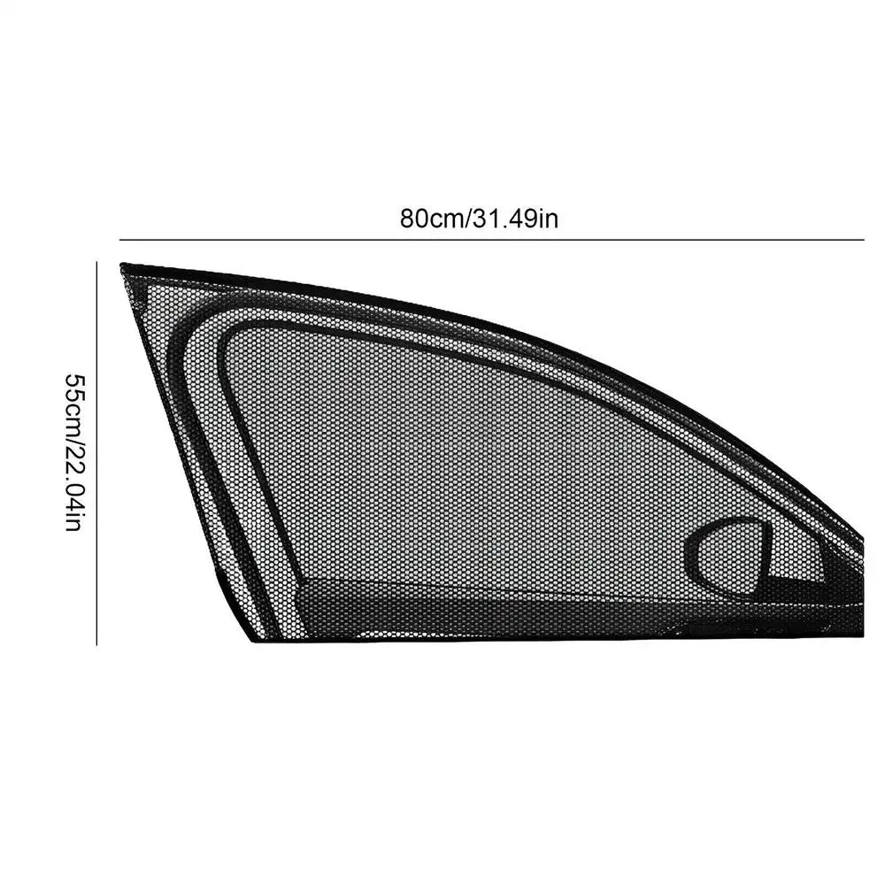 Car Window Sunshade Mesh Curtain – UV Protection (1 Pair)
