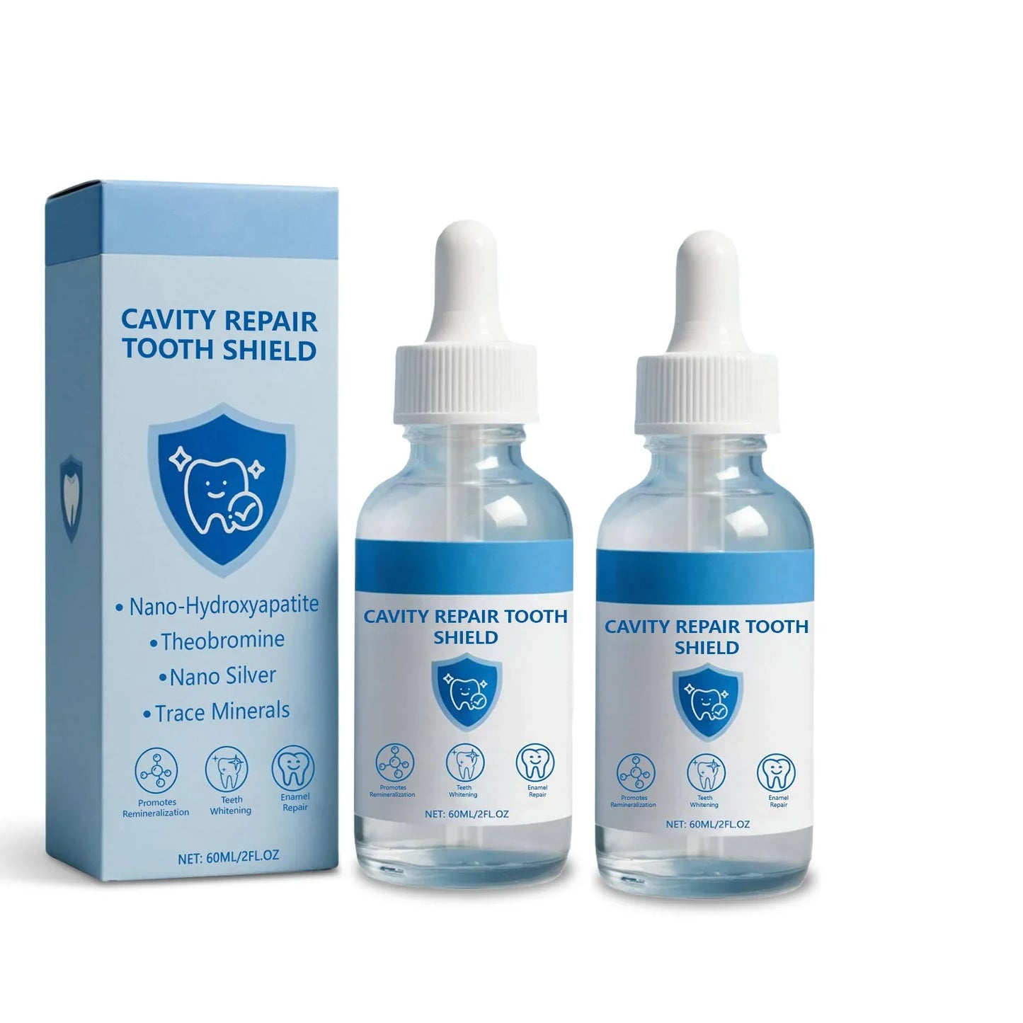 60ml Teeth Whitening Polish & Enamel Repair Gel | Oral Care