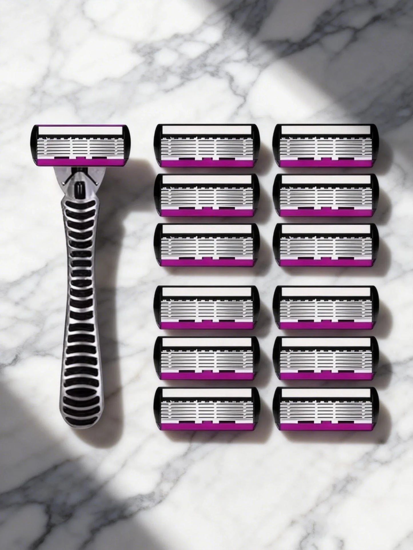 6-Layer German Steel Men's Razor Cartridges – Mach Compatible