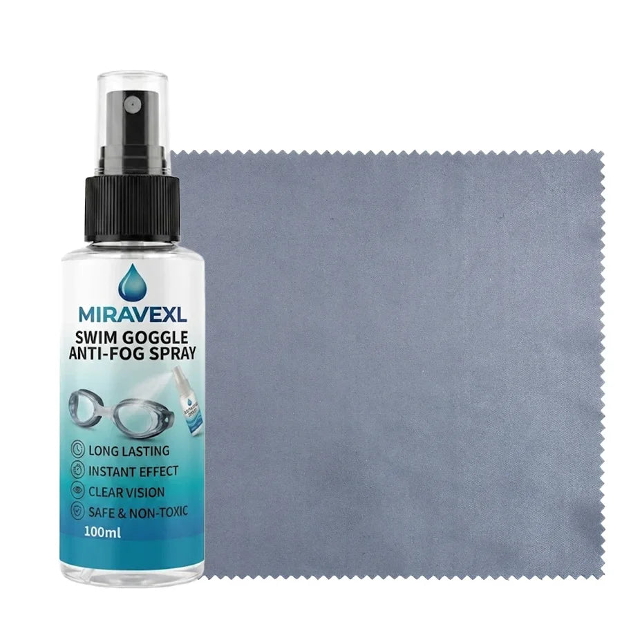 MIRAVEXL Anti-Fog Spray for Swim Goggles & Diving Masks 100ml