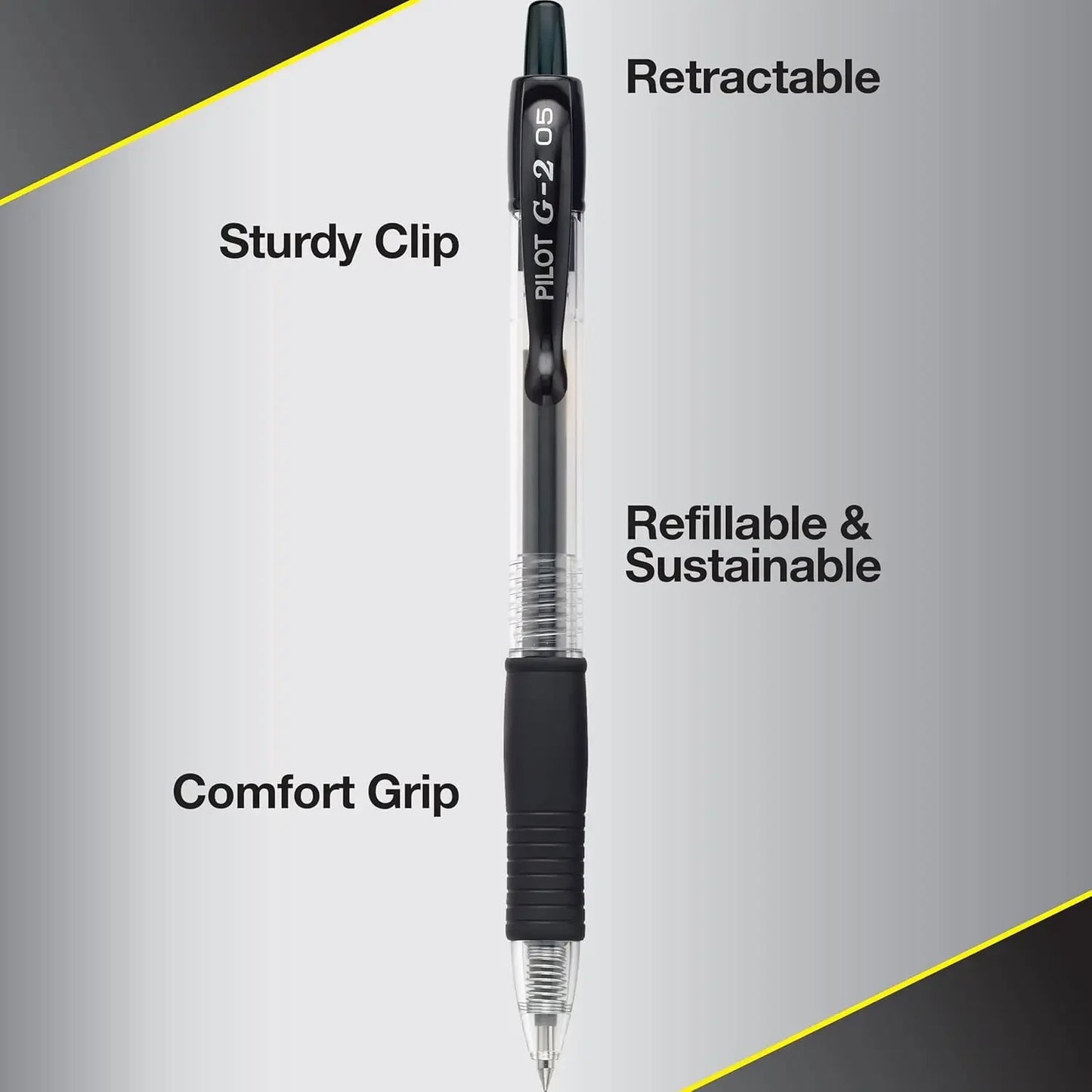 Premium Gel Roller Pens, Extra Fine 0.5mm, Black Ink, Pack of 12 - Ideal for School & Office Peaceful Pleasures Health and Wellness