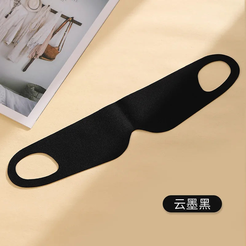 Seamless Blackout Sleep Mask | Lightweight Ear-Hanging Eye Mask Sleep Eye Mask Peaceful Pleasures Health and Wellness black