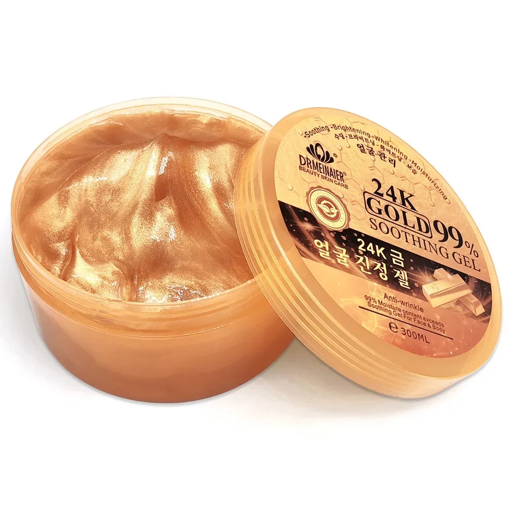 300ml 24K Gold Facial Gel – Moisturizing Anti-Wrinkle Brightening