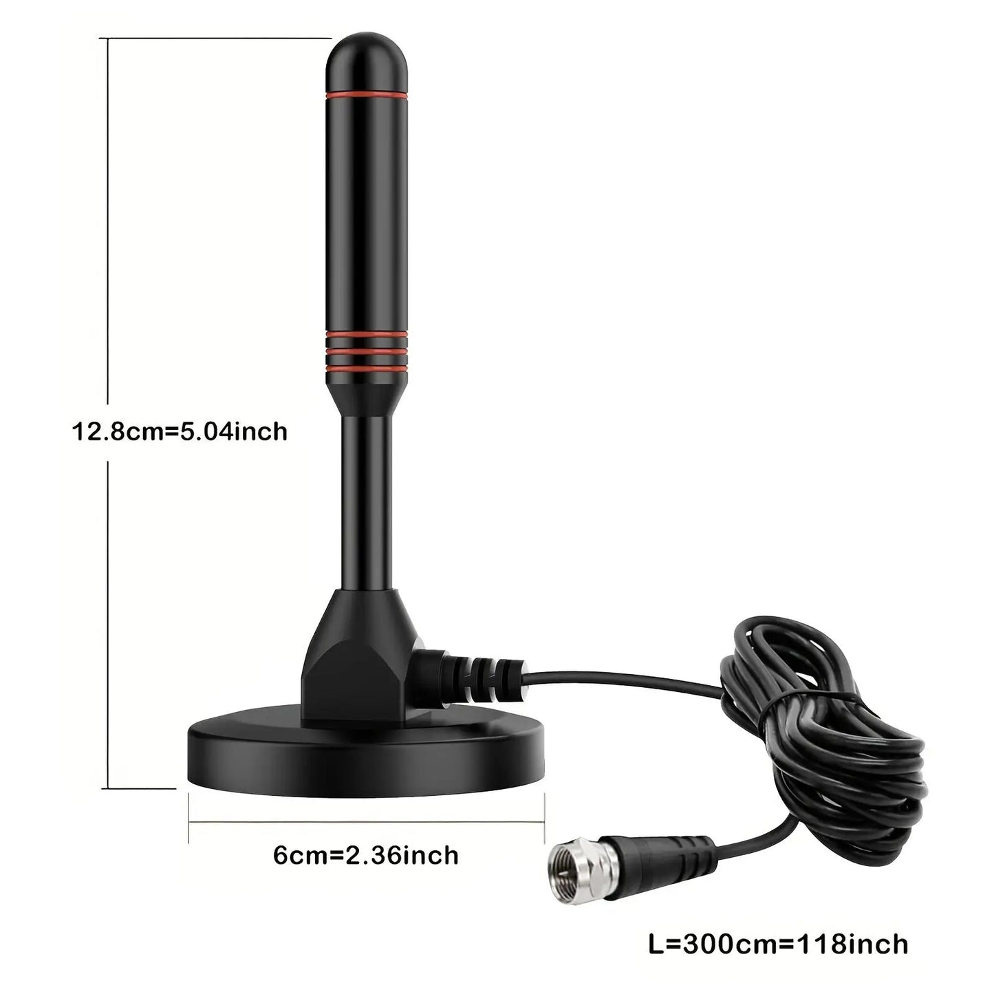 Digital TV Antenna with Amplifier – Indoor, Outdoor & Vehicle