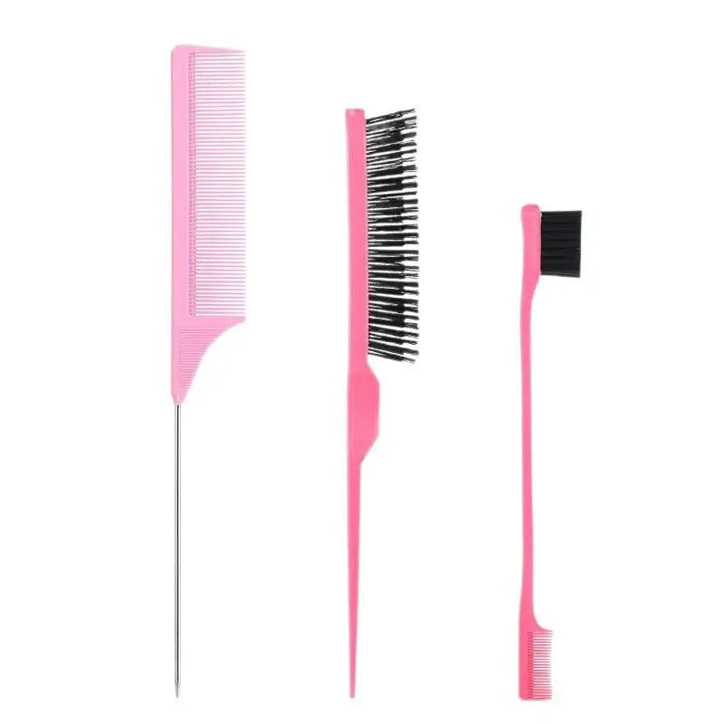Pro Pointed Tail Salon Hairdressing Hair Styling Anti-static Comb Hair Brush Steel Needle Pin Rat Tail Combs Barber Accessories Peaceful Pleasures Health and Wellness A2