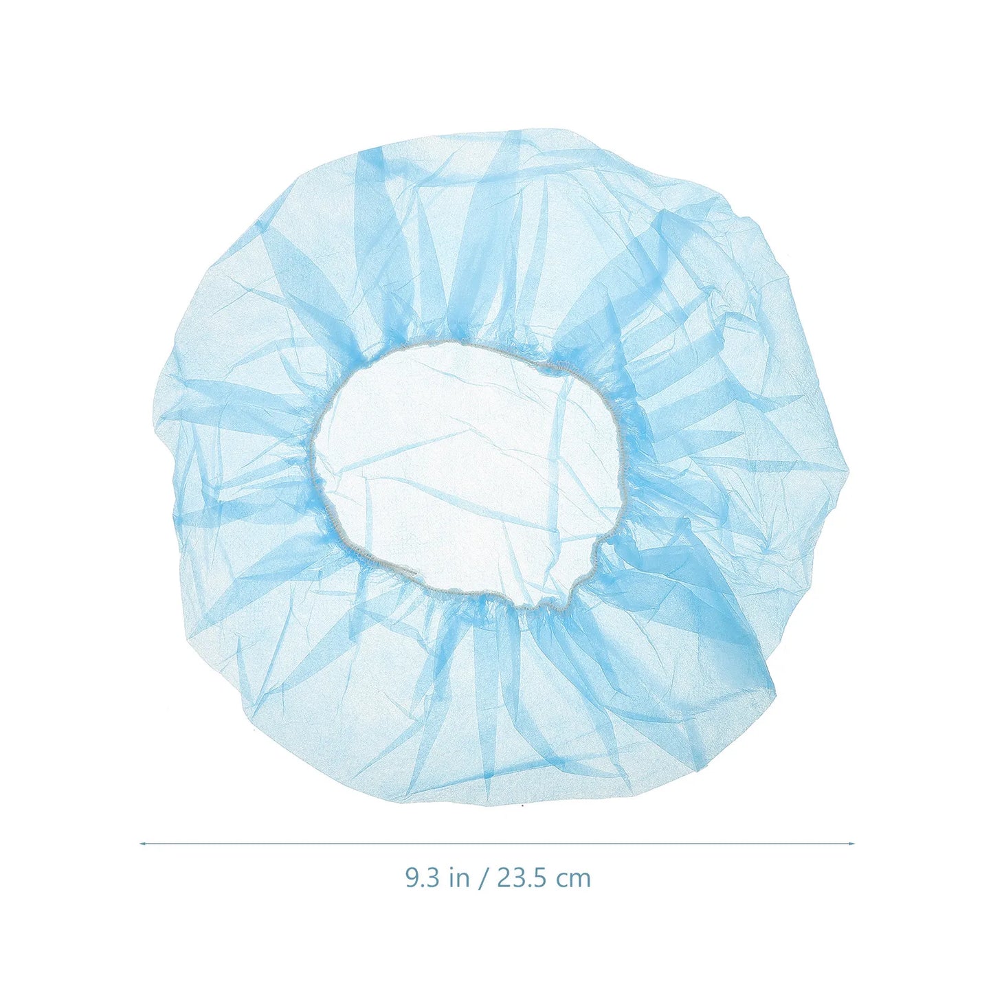 100Pcs Non Woven Bouffant Caps One Size Comfortable Elastic Work Hat for Nurses Food Surgery Factory Home Kitchen Peaceful Pleasures Health and Wellness Blue