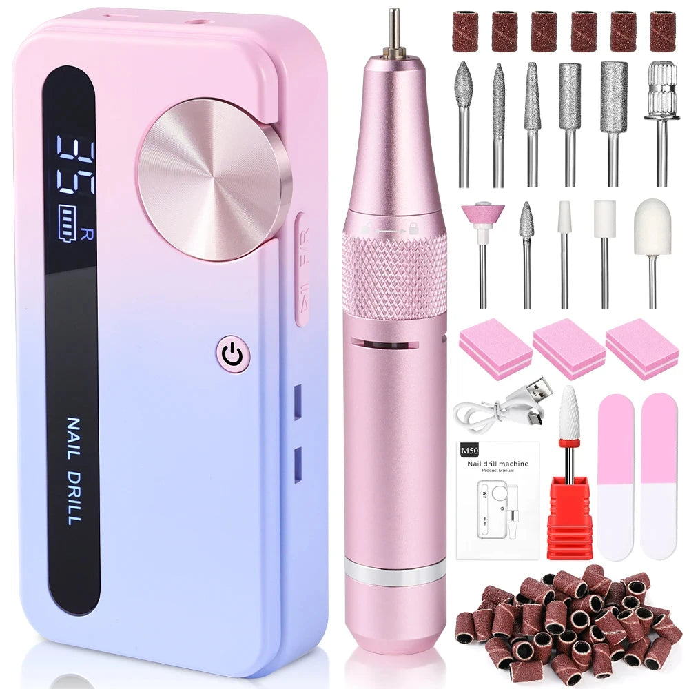 35000 RPM Electric Nail Drill – Rechargeable Manicure Tool