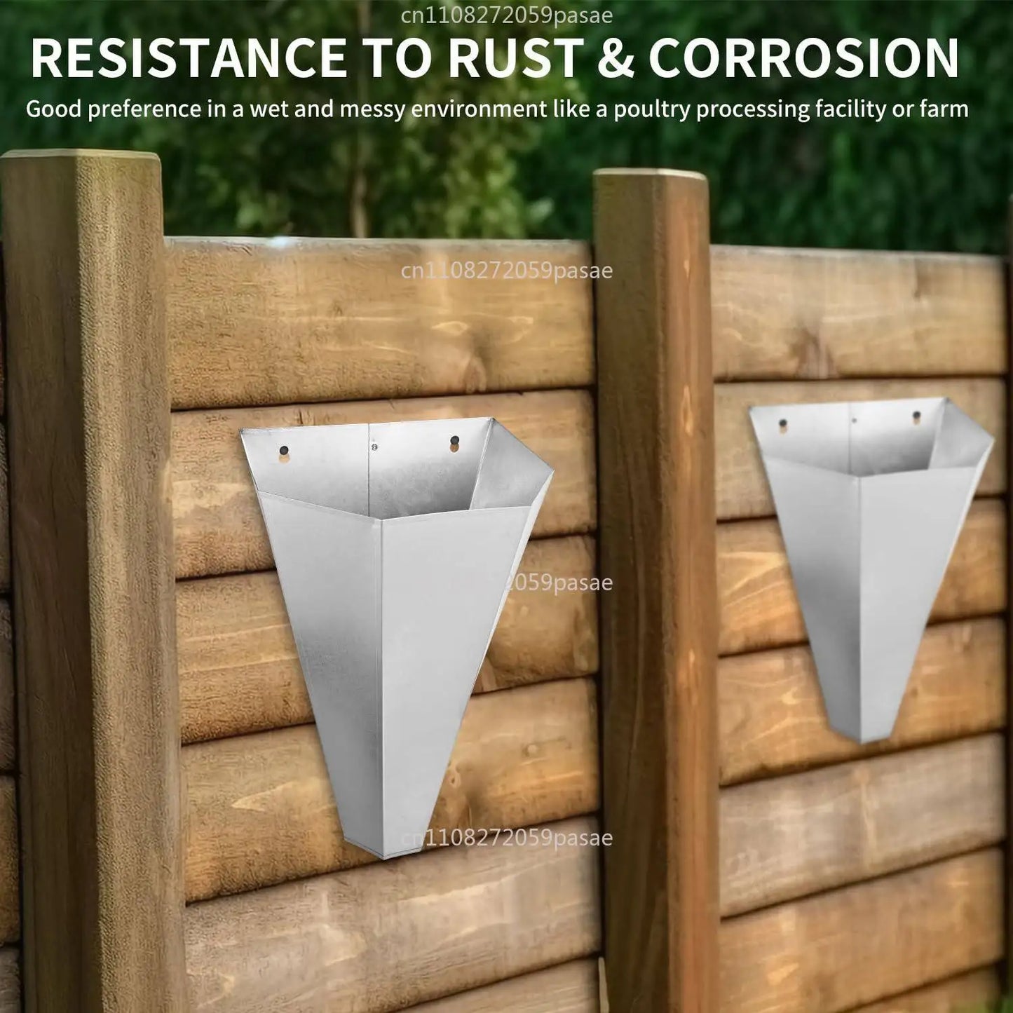 Medium Galvanized Poultry Restraint Cones – Hens & Broilers