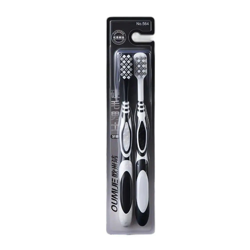 2/4Pcs Manual Toothbrush Set for Adults Deep Clean Soft Bristle Toothbrush with Ergonomic Handle for Daily Oral Care Peaceful Pleasures Health and Wellness 1 Set