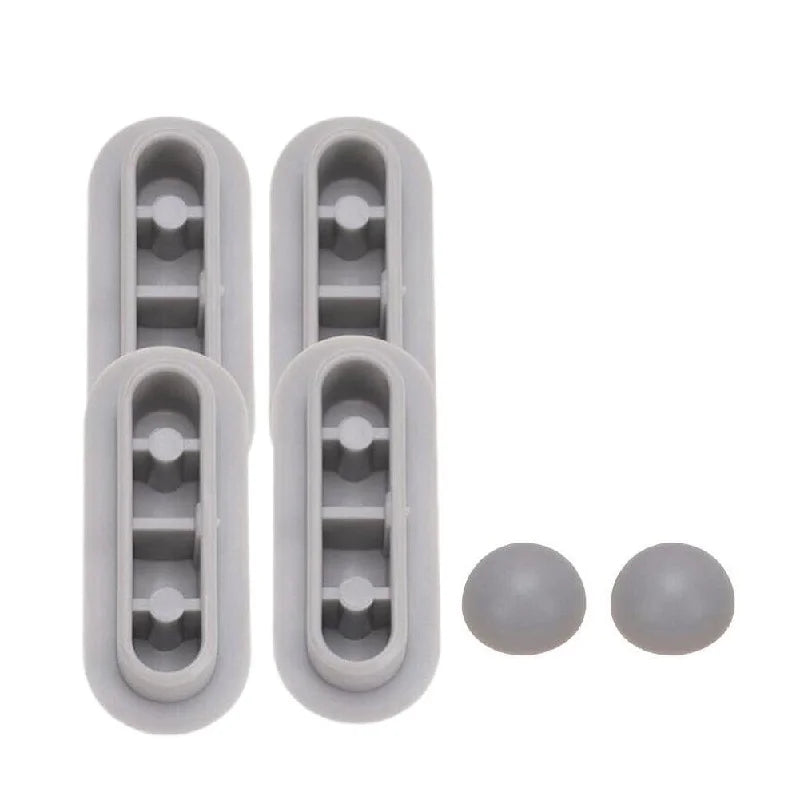 6-Piece Toilet Seat Bumper Pads & Non-Slip Cushion Cover Kit