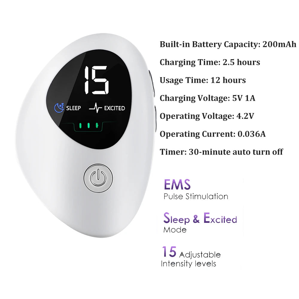 Handheld CES Sleep Aid Device for Insomnia Anxiety Pressure Relief Health Improve Sleep Palm Pulse Massager Smart Sleeper Peaceful Pleasures Health and Wellness Type 3