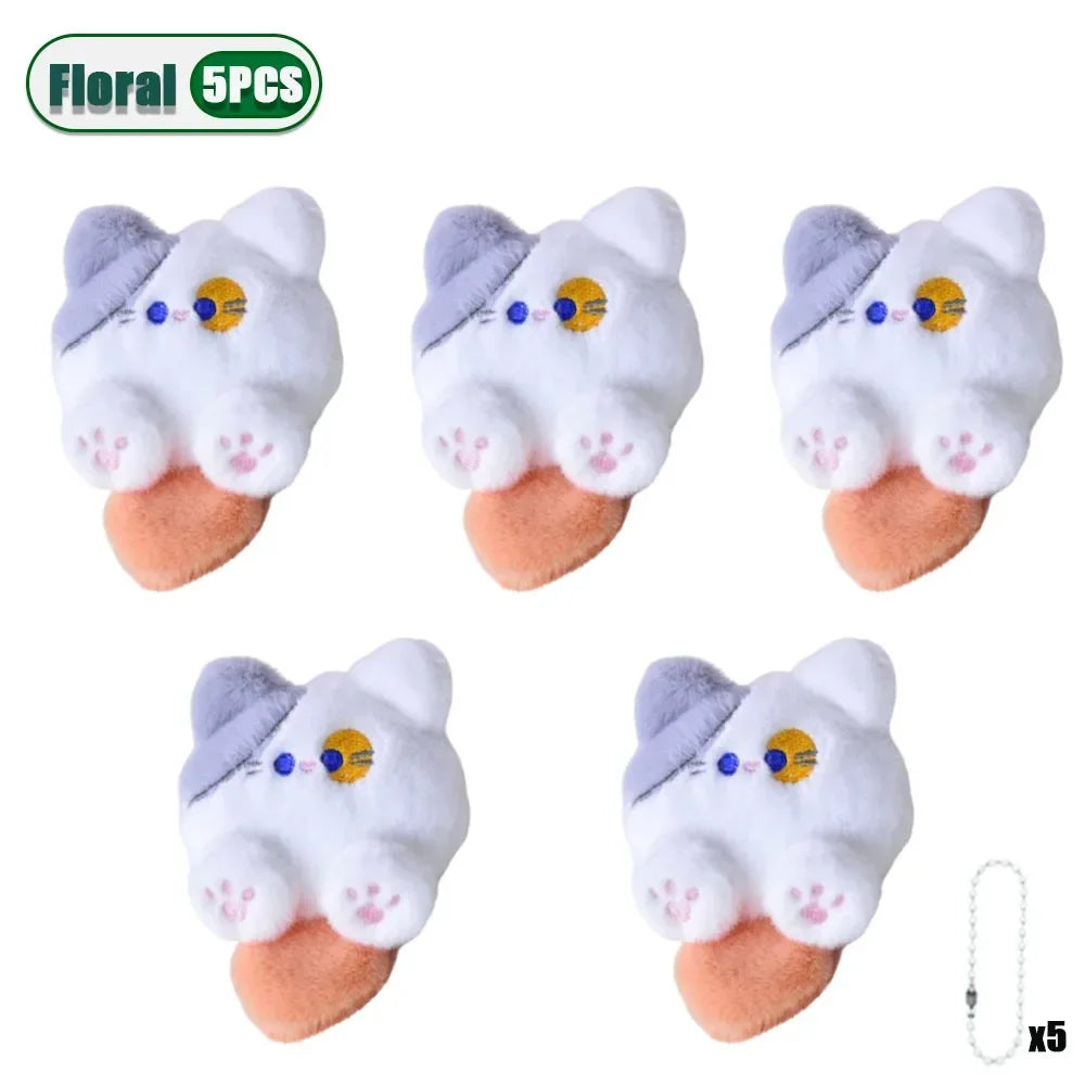 Cute Plush Cat Keychain Pendant – Bag Charm Gift 1–20 Pack
