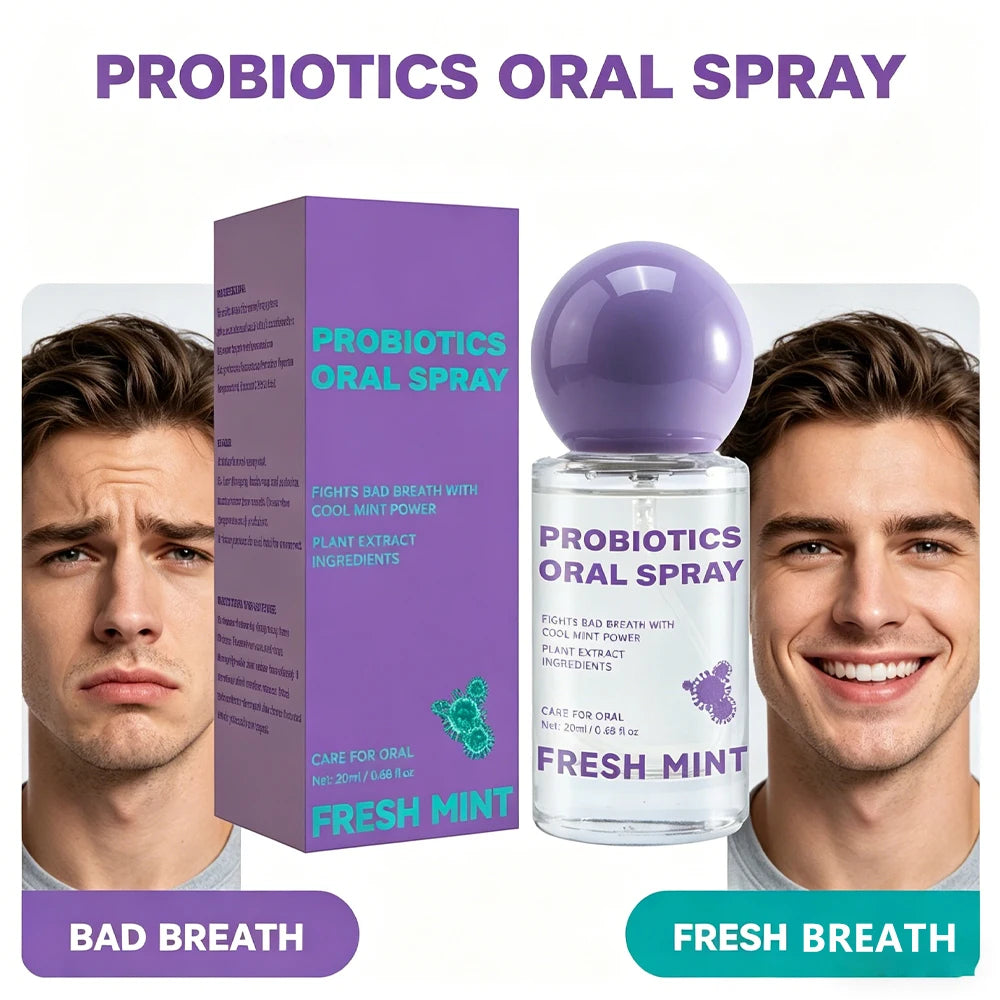 3PCS Long Lasting Fresh Mint Oral Spray Portable Mouth Breath Freshener for Adults Freshness Oral Care Products Peaceful Pleasures Health and Wellness