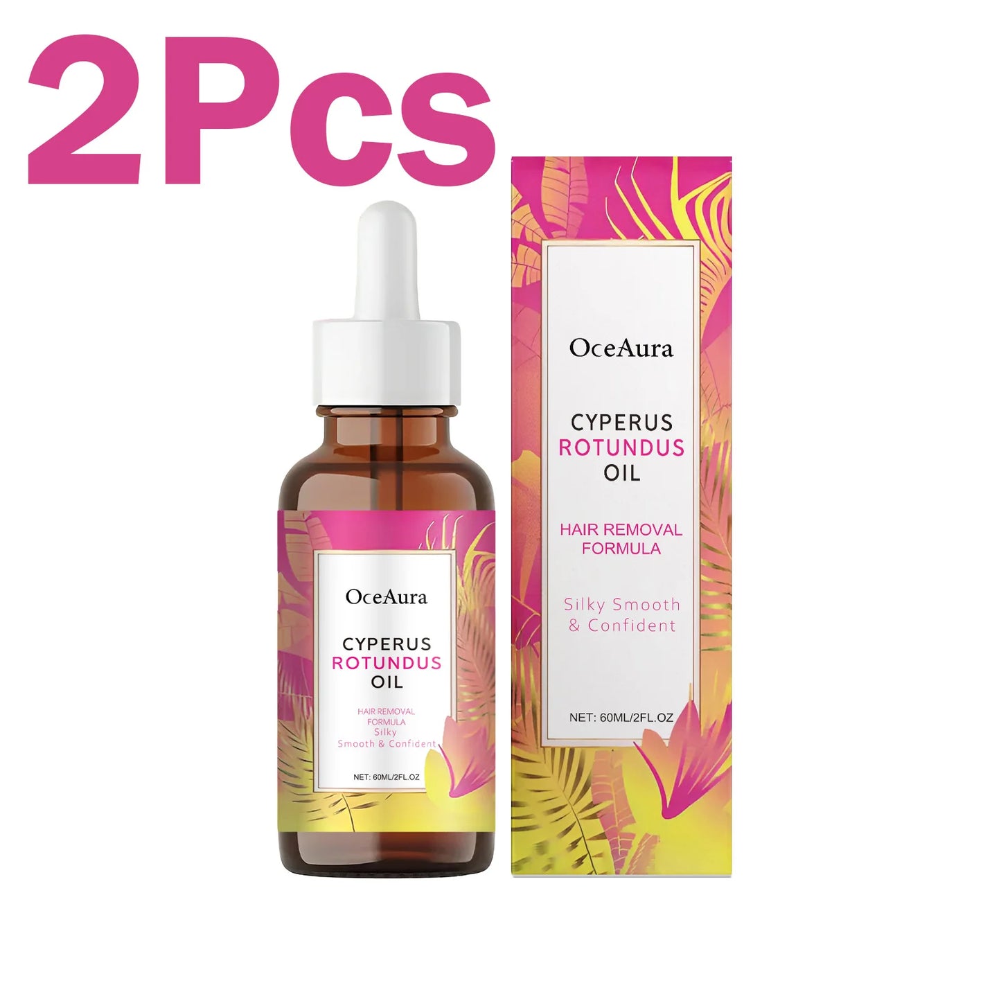 Cyperus Rotundus Hair Growth Inhibitor Oil – 60ml Peaceful Pleasures Health and Wellness 2 x 60ml Boxed