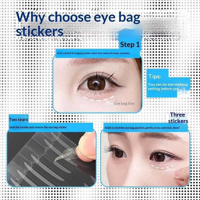 160 Pcs Under-Eye Fake Teardrop Patch Ultra Stay Beautiful Eyes Invisible Waterproof Eye Big Eyes Makeup Tools Beginner Friendly Peaceful Pleasures Health and Wellness