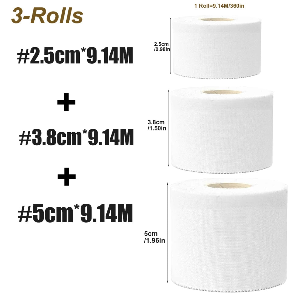 WEFITON 3-Roll Foam Athletic Underwrap Tape – Ankles & Wrists Athletic Foam Tape Peaceful Pleasures Health and Wellness 3 Sizes