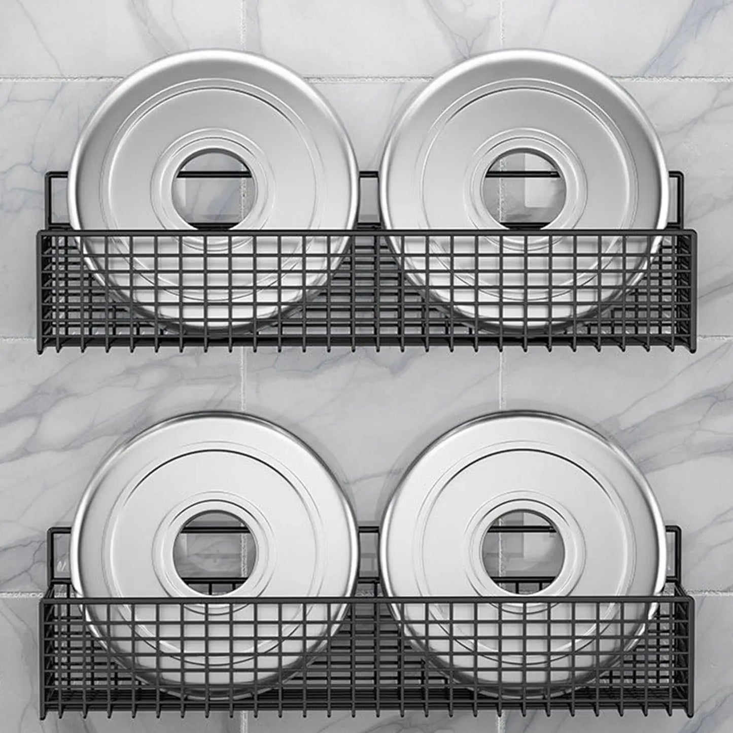 No-Drill Adhesive Shower Shelf | Waterproof Wall Storage Rack