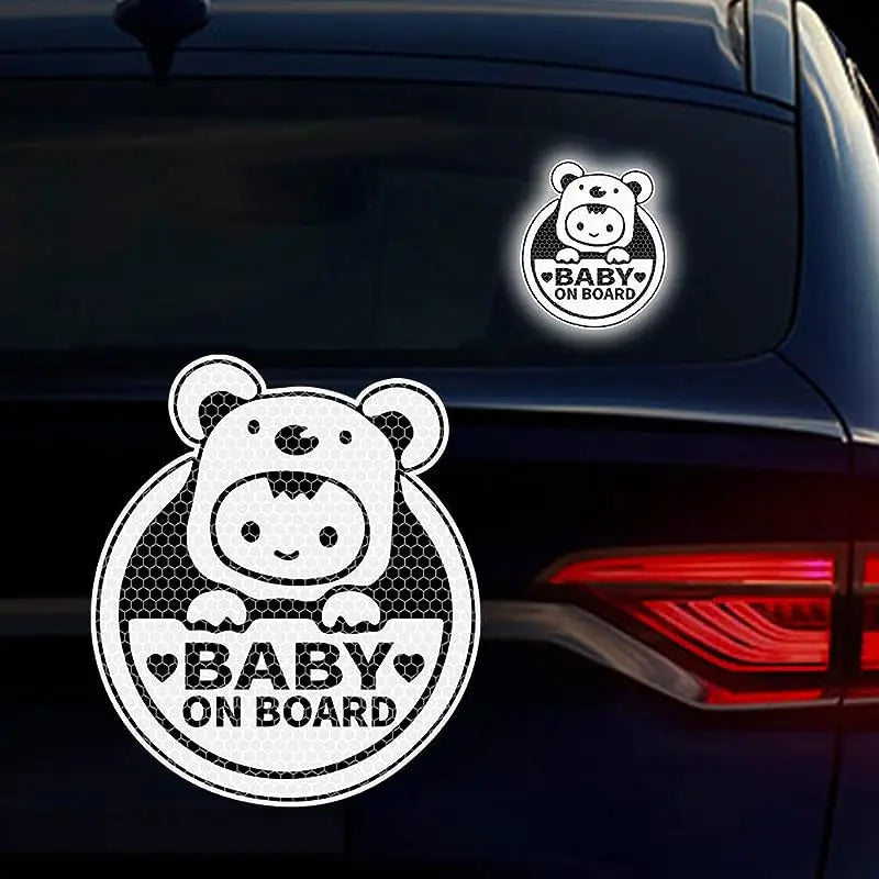Koala Baby on Board Reflective Car Decal Stickers 3-Pack