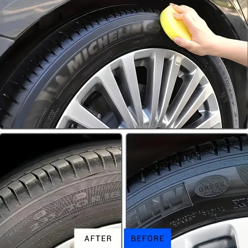 Tire Shine Spray & Dressing – High Gloss UV Protection Polish