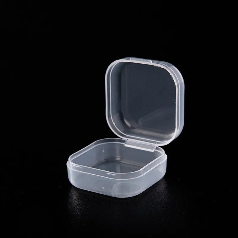 10-Pack Mini Transparent Plastic Storage Boxes | Small Organizer