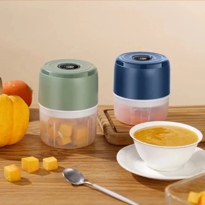 Hot Sale Mini Electric Garlic Chopper 100ml Portable Cordless USB Charging Kitchen Grinder Tool for Onion Vegetable Meat Grinder Peaceful Pleasures Health and Wellness