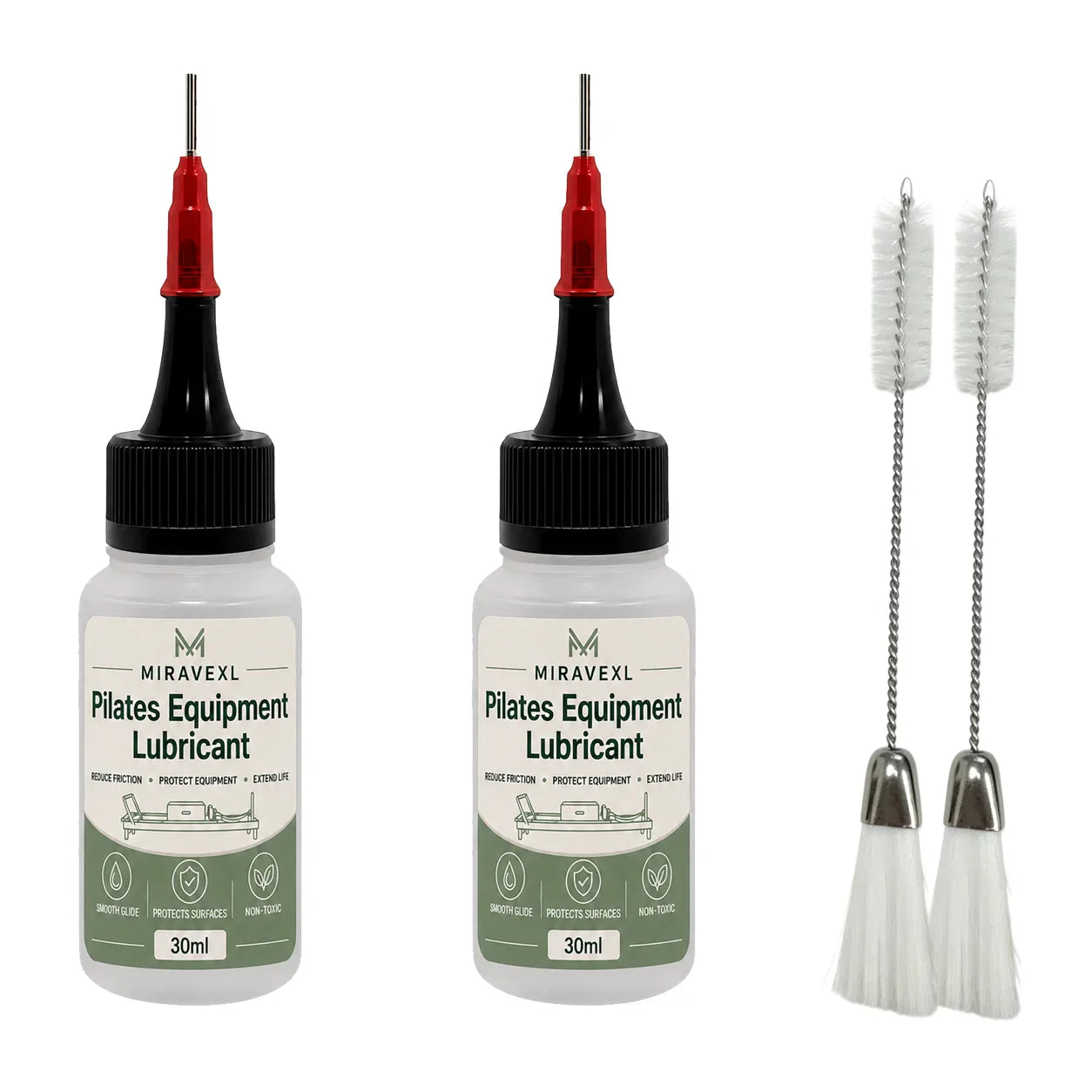 MIRAVEXL Pilates Reformer Rail Lubricant Oil 30ml + Brush