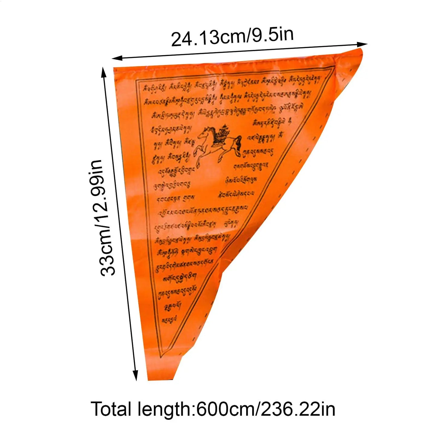 Banner Flags Cultural Display Ornament 19.7inch 25 Pieces Triangle Flag Banner For Outside For Yard Courtyard Garden Playground Peaceful Pleasures Health and Wellness