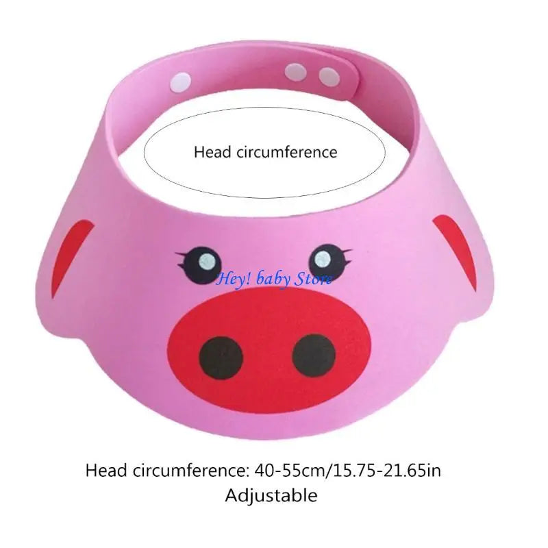 Kids Waterproof Shower Cap with Ear Protection | Adjustable EVA