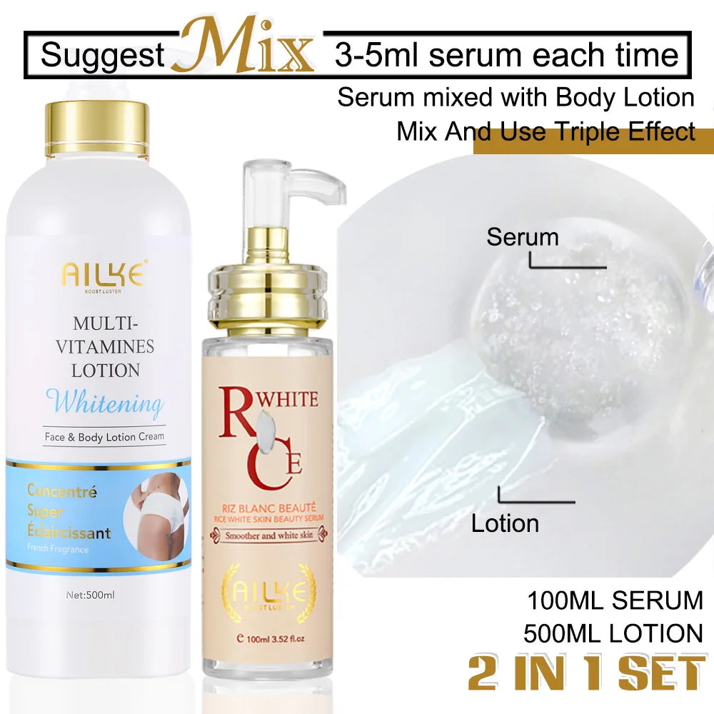 AILKE Multi-Vitamin Brightening Body Lotion | Vitamins A, C & E