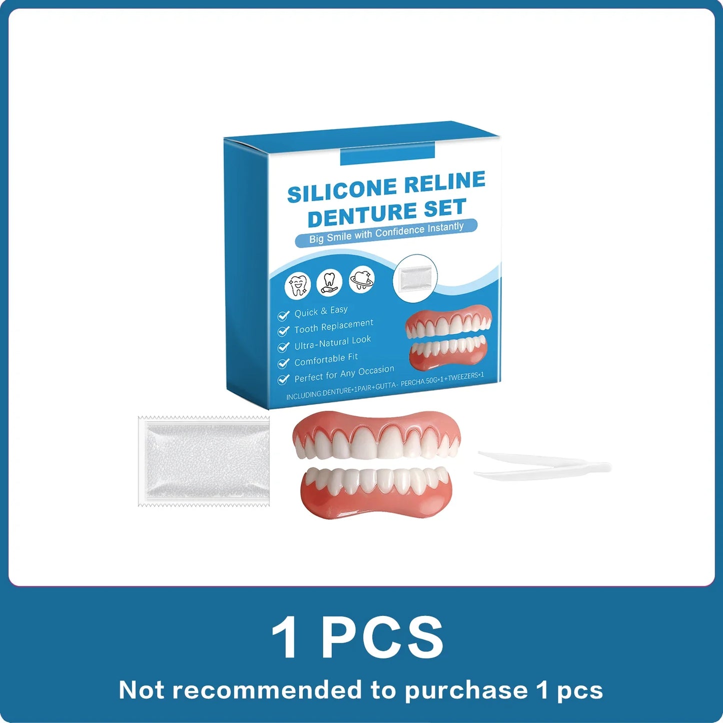 Silicone Temporary Dentures – Upper & Lower Veneer Kit