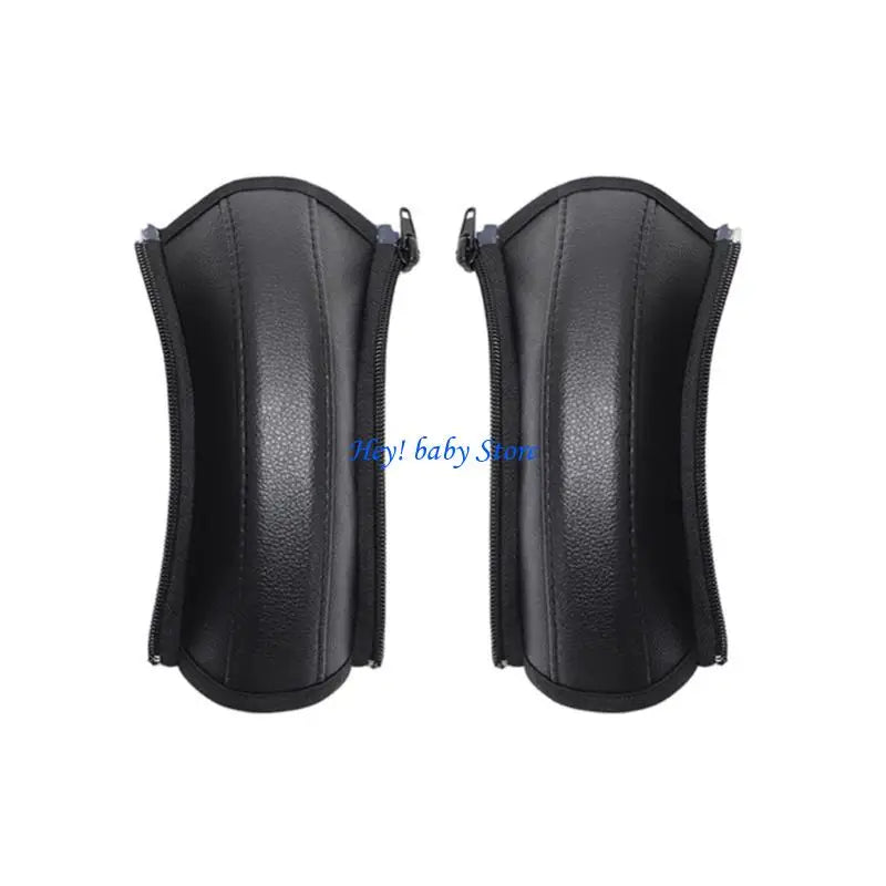 Baby Stroller Handle Cover | PU Leather Grip Protector